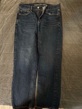 American Eagle Outfitters Womens Dark Wash Straight Jeans